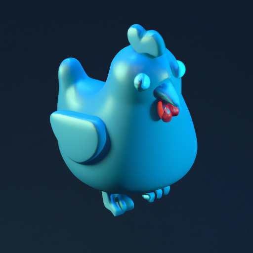 A happy chicken 