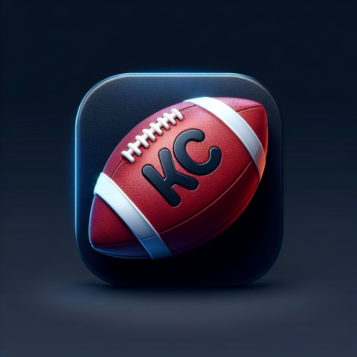 football with KC on it in black