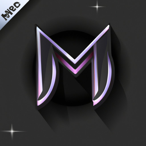 A minimalist all-black Discord-style logo icon, 3D effect with soft shadows and glossy finish, no color glow, modern and sleek design on a dark or transparent background.