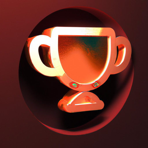 a golden cup embedded with gems on an empty background