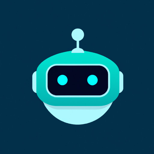 an AI CHATBOT with shallow blue background