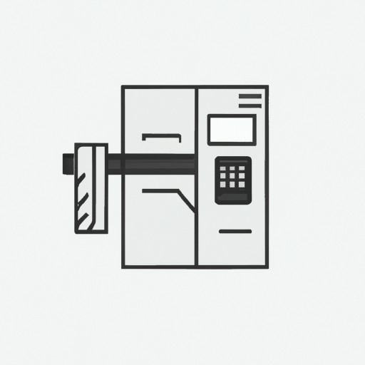 Black and white labeller machine icon