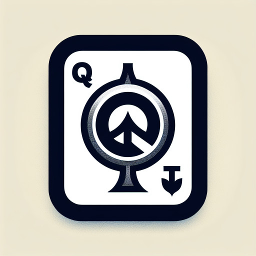 The letter q and the letter T inside of a ace