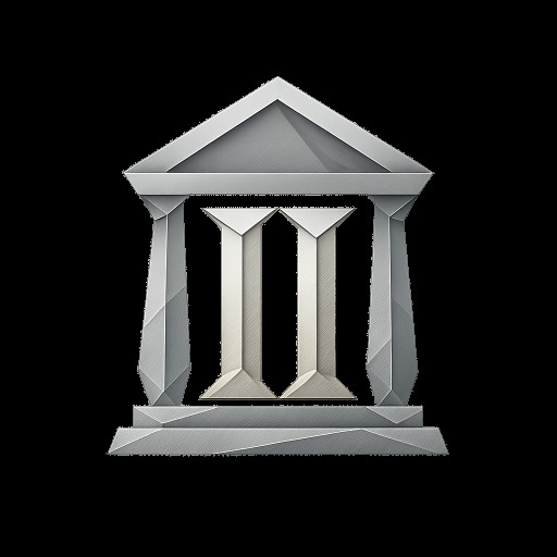 greek temple with a massive golden II (2 as roman numeral) in front of it