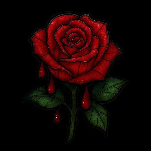 Gothic Bloody Rose