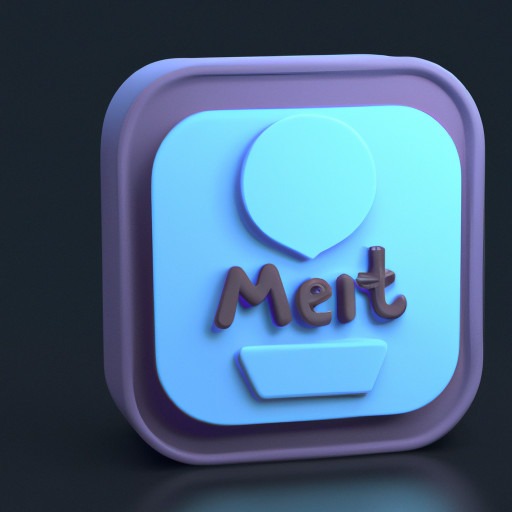 My App is called Metori, it is a personal CRM. The Color is a mix of blue and purple. A simple icon with just one symbol