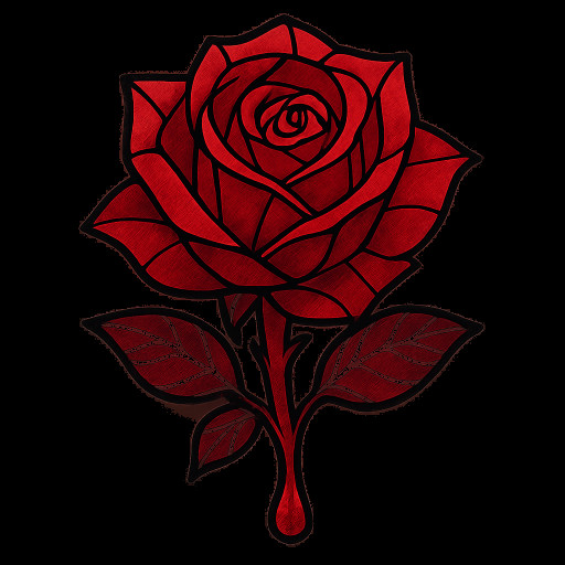 Gothic Bloody Rose