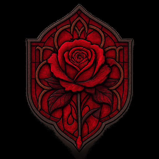 Gothic Bloody Rose crest
