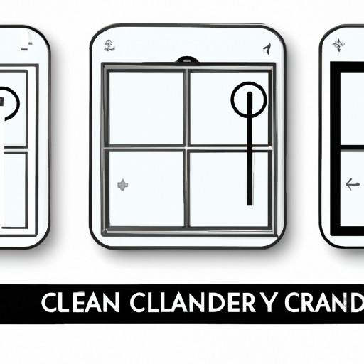 create a few icons for window cleaning, clean surfaces. minimalistic style. black & white only, no colors. outline only.