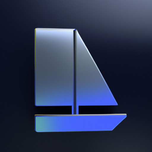 Sailing boat with no background