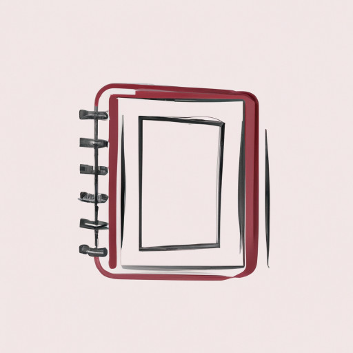 an open notebook