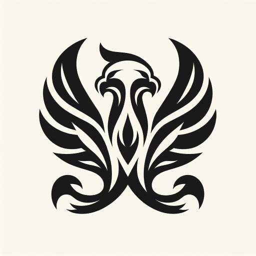 create an icon with a griffin. put a high focus on the aesthetic. if you can make a connection to the goddess nemesis but thats not the main focus. make it black and white