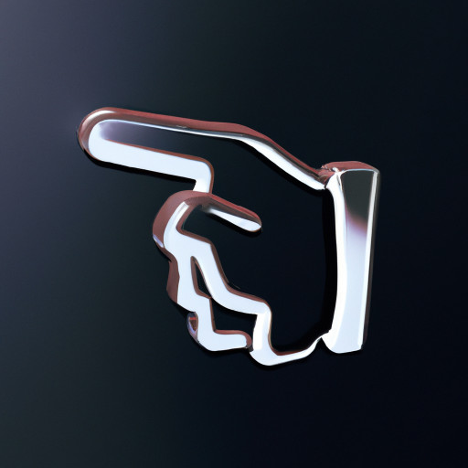 Una mano negra indicando con el dedo indice