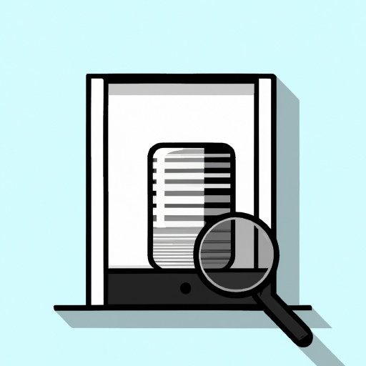 “Black white empty can inspector machine icon”