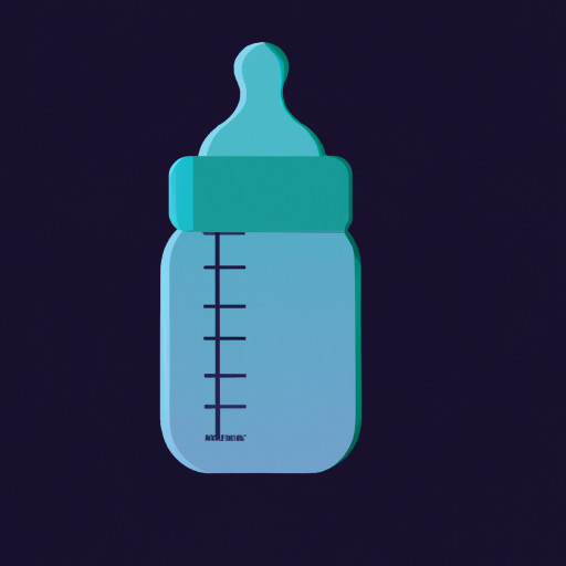 feeding bottle icon for baby sitter application