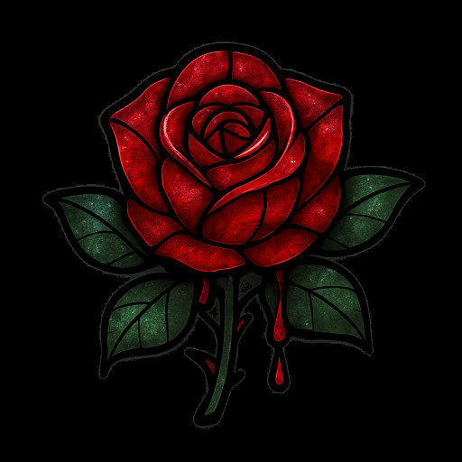 Gothic Bloody Rose