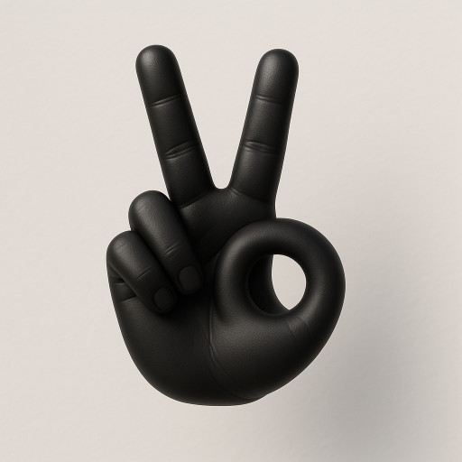 My app is called Yonna. I want the icon to be a rear-facing ✌️ symbol in a way that you can see the 2 fingers as Y and the thumb makes the O with the hand, so it looks like Yo