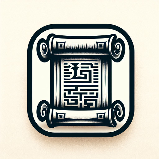 aesthetic scroll ancient greek style. put the highest of highest focus on the scroll and keep it a tiny little bit simple