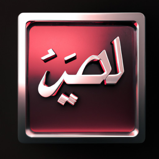 create a icon with name arabico and litter with arbic in side "أيام"