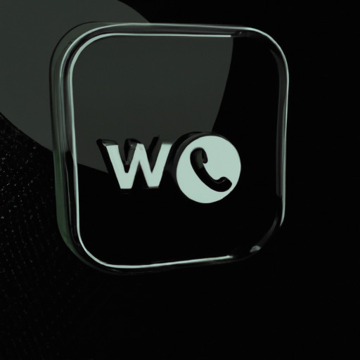 whatsapp glassmorphism icon with dark theme