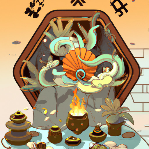 希望整个icon的背景颜色是F7D47D 并且背景没有其他元素  其中画面是一个中式香炉里面插着三支香