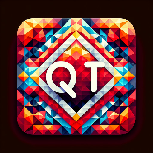 QT written on red diamonds