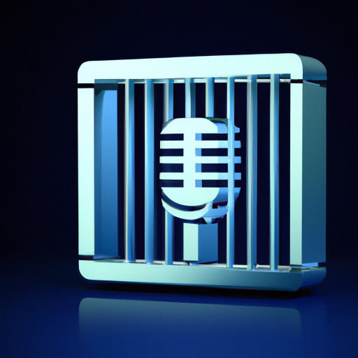 microphone inside a jail cell (symbolizing real recordings behind bars)