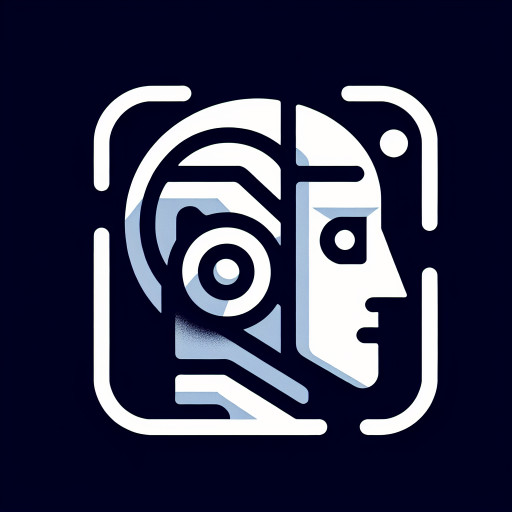 Robot face, side profile, chatting