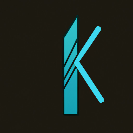 Letter 'K' with pine 