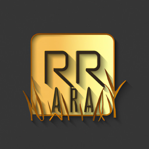icon with letter RA and simply yet elegant