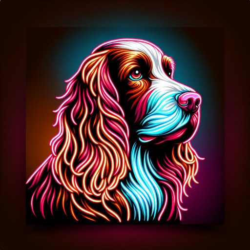 an English Springer Spaniel liver and white color