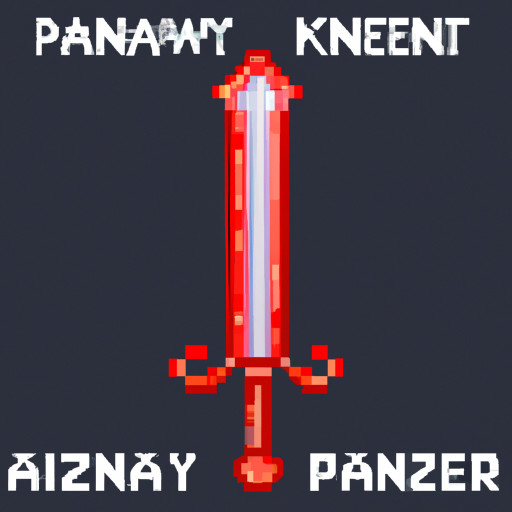 A shining enchanter sword with Kanplayzz5 Written below it medival