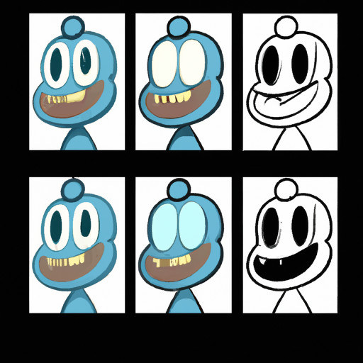 Make a icon for a cartoon charactar. Choose or create one ait should look cartoon. The charactar should smile and have his eyes open