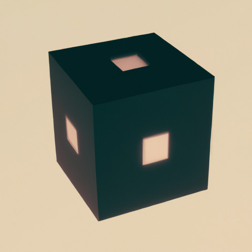 glowing cube