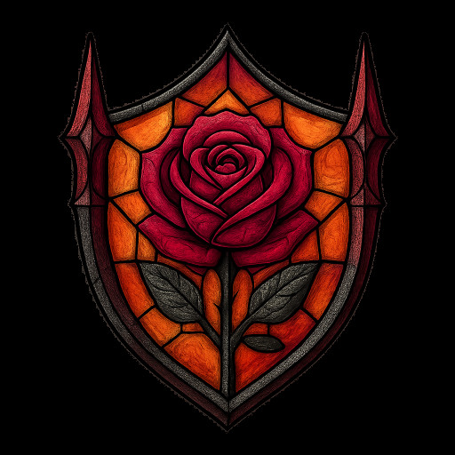 Gothic Spikes Rose Crest