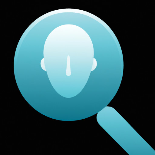 an magnifier mixed by an unknown person icon