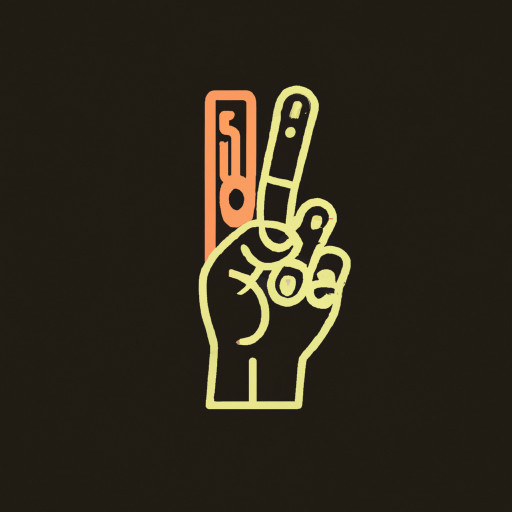 简笔风格的双手合十