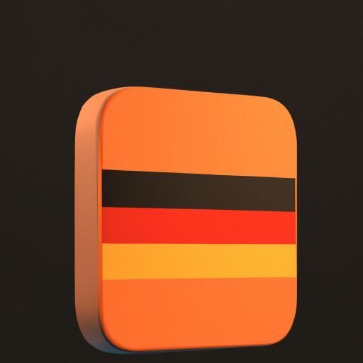 icon with german flag color on the character