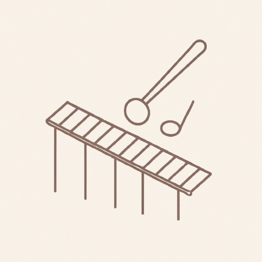 Piano hammer on strings 