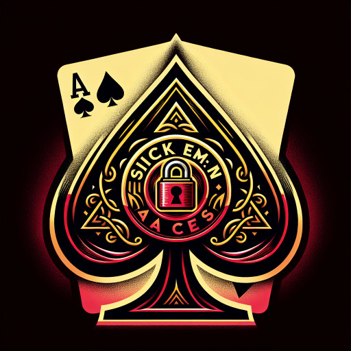 Black Spade yellow lock SIKK EM ACES name in yellow