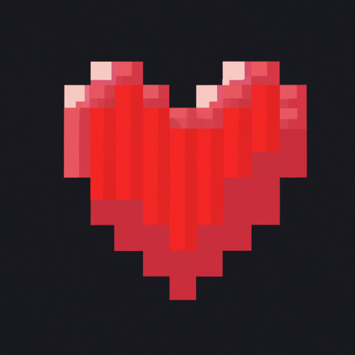 pixil art heart
