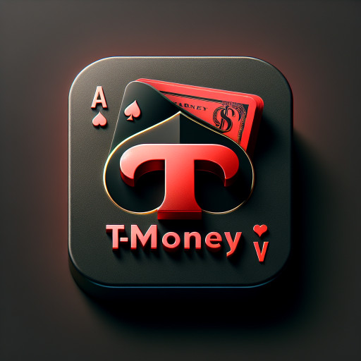 A black Ace red money the name T-Money in red