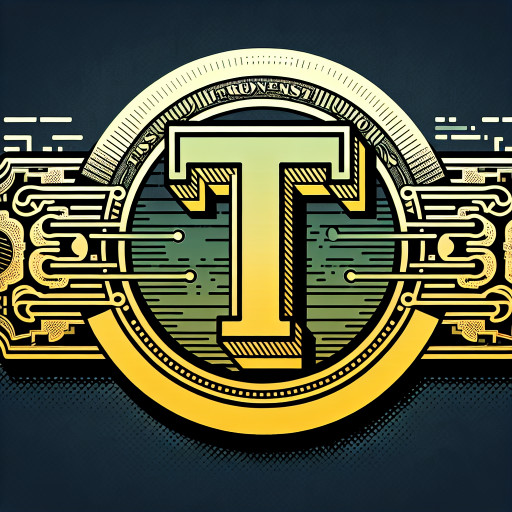 T money written on  dollar bills