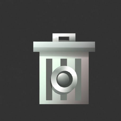 simple combination of a trashcan and a camera