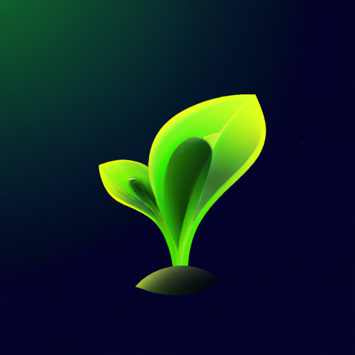 green plant sprout icon