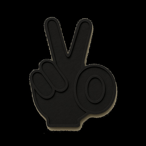 My app is called Yonna. I want the icon to be a rear-facing ✌️ symbol in a way that you can see the 2 fingers as Y and the thumb makes the O with the hand, so it looks like Yo