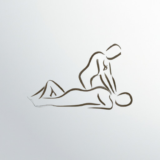 relaxation back massage from an overlooking view