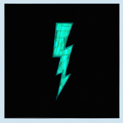 lightning in a straight line