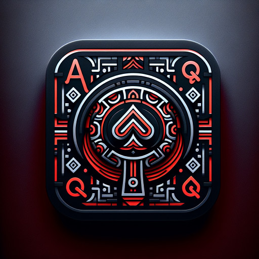 Black Ace with a Q in the middle and the name SIKK EM ACES 